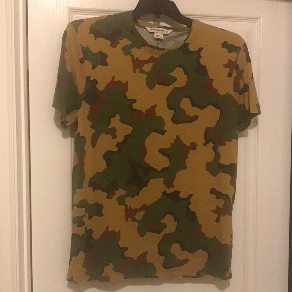 NWT Eleven Paris Camouflage Crewneck Tee